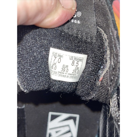 Vans Sk8-Hi Reissue Refract Black And Multi Skate Shoes Men's Sz 7 Multicolor - Picture 10 of 12